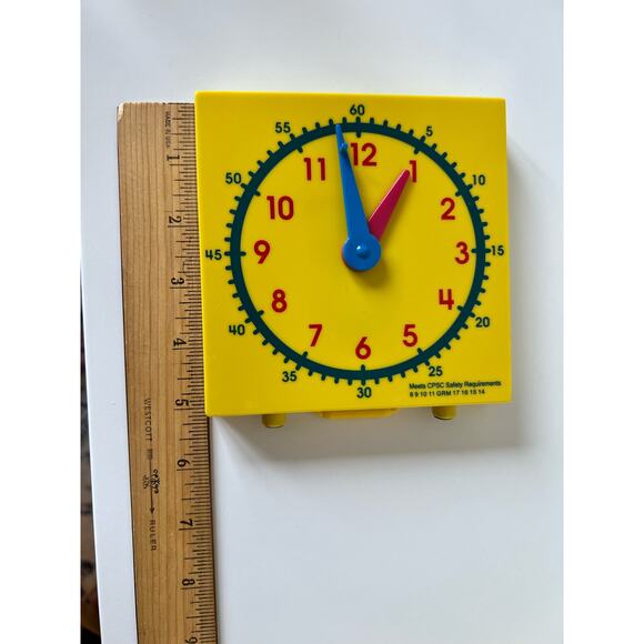 Clock Time Learner Tool Educational Toy set of 2 - Picture 4 of 5